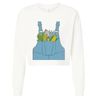 Farmer Farm Farming Life Halloween Costume Cropped Pullover Crew