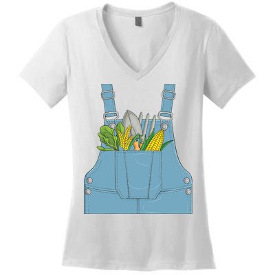 Farmer Farm Farming Life Halloween Costume Women's V-Neck T-Shirt