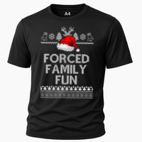 Forced Family Fun Ugly Christmas Cooling Performance Crew T-Shirt