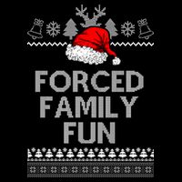 Forced Family Fun Ugly Christmas Cooling Performance Crew T-Shirt