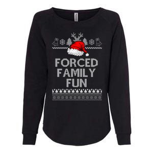 Forced Family Fun Ugly Christmas Womens California Wash Sweatshirt