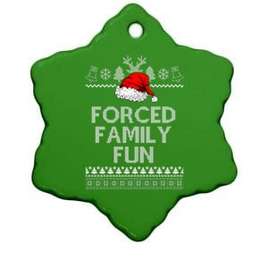 Forced Family Fun Ugly Christmas Ceramic Star Ornament