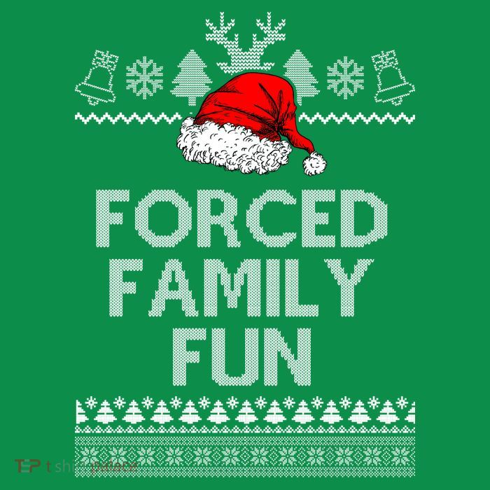 Forced Family Fun Ugly Christmas Premium T-Shirt