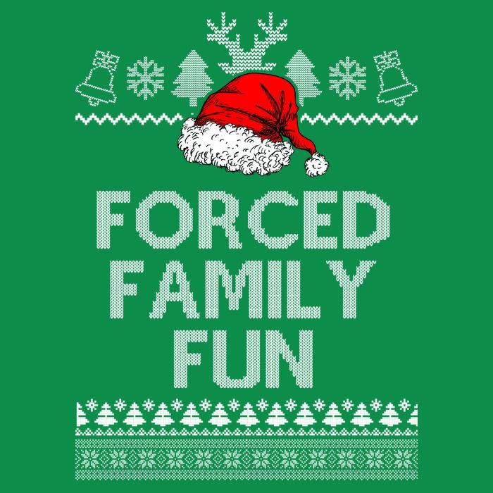 Forced Family Fun Ugly Christmas Kids T-Shirt