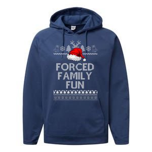 Forced Family Fun Ugly Christmas Performance Fleece Hoodie