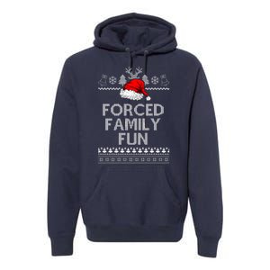 Forced Family Fun Ugly Christmas Premium Hoodie