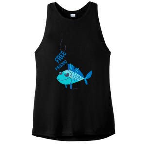 Funny Fish Free Piercing Ladies PosiCharge Tri-Blend Wicking Tank