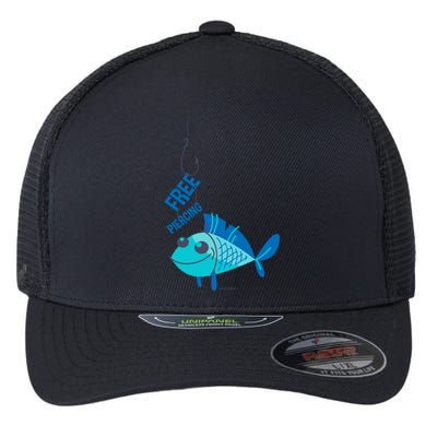 Funny Fish Free Piercing Flexfit Unipanel Trucker Cap