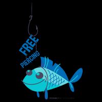 Funny Fish Free Piercing Drawstring Bag