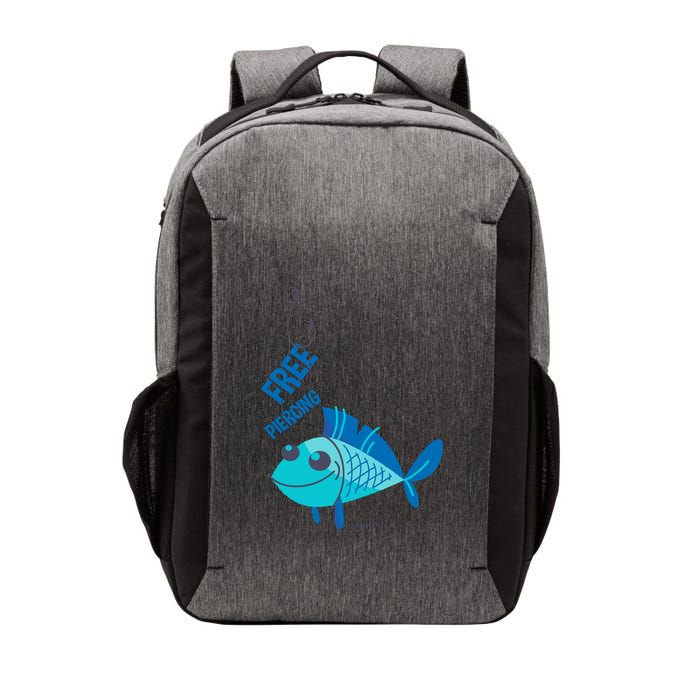 Funny Fish Free Piercing Vector Backpack