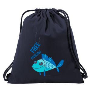 Funny Fish Free Piercing Drawstring Bag