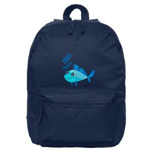 Funny Fish Free Piercing 16 in Basic Backpack