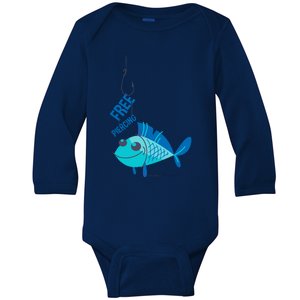 Funny Fish Free Piercing Baby Long Sleeve Bodysuit