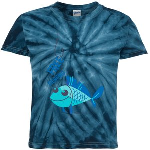 Funny Fish Free Piercing Kids Tie-Dye T-Shirt