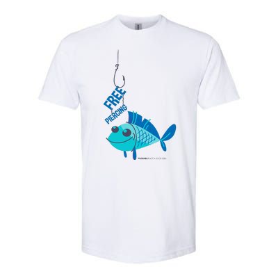 Funny Fish Free Piercing Softstyle CVC T-Shirt