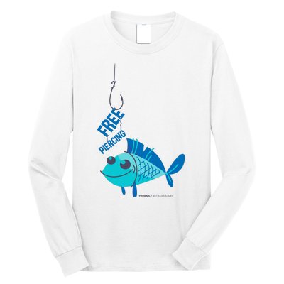 Funny Fish Free Piercing Long Sleeve Shirt