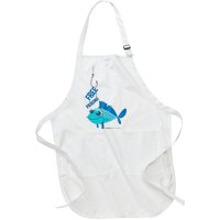 Funny Fish Free Piercing Full-Length Apron With Pockets