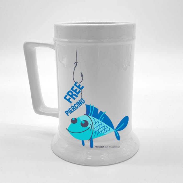 Funny Fish Free Piercing Beer Stein