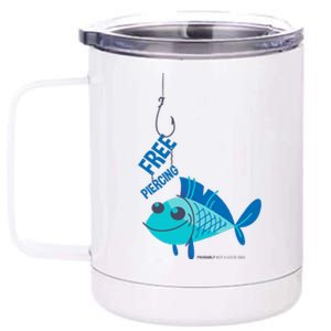 Funny Fish Free Piercing 12 oz Stainless Steel Tumbler Cup