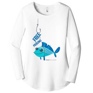 Funny Fish Free Piercing Women's Perfect Tri Tunic Long Sleeve Shirt