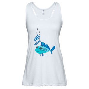 Funny Fish Free Piercing Ladies Essential Flowy Tank