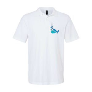 Funny Fish Free Piercing Softstyle Adult Sport Polo