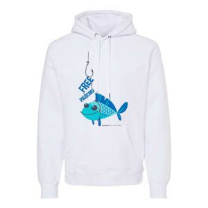 Funny Fish Free Piercing Premium Hoodie