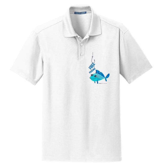 Funny Fish Free Piercing Dry Zone Grid Polo