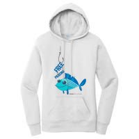 Funny Fish Free Piercing Women's Pullover Hoodie