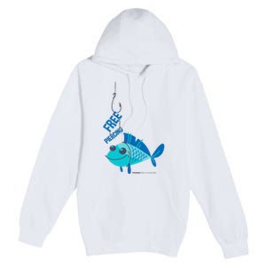 Funny Fish Free Piercing Premium Pullover Hoodie