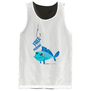 Funny Fish Free Piercing Mesh Reversible Basketball Jersey Tank