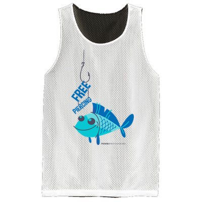 Funny Fish Free Piercing Mesh Reversible Basketball Jersey Tank