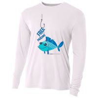 Funny Fish Free Piercing Cooling Performance Long Sleeve Crew