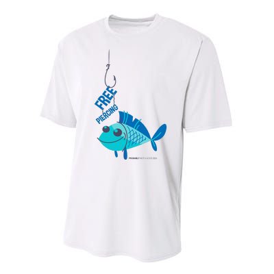 Funny Fish Free Piercing Performance Sprint T-Shirt