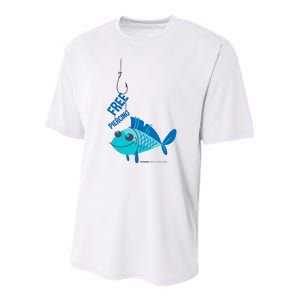 Funny Fish Free Piercing Youth Performance Sprint T-Shirt