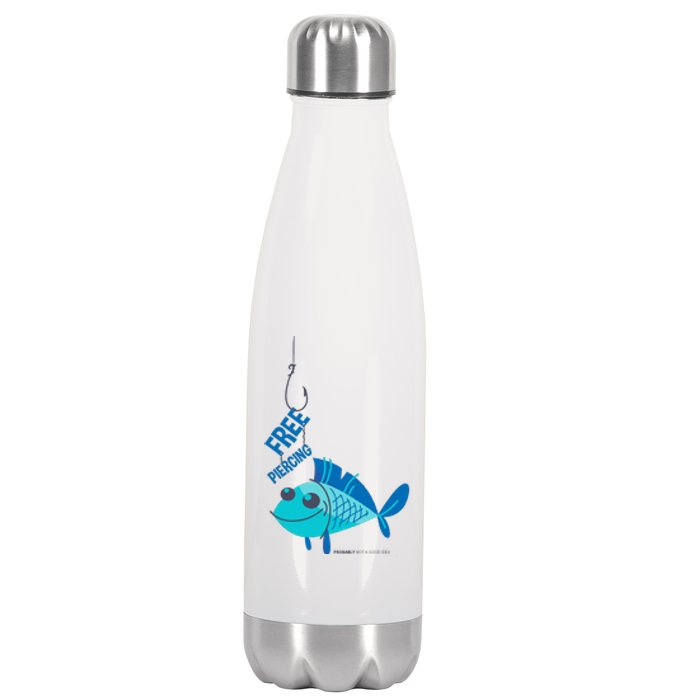 Funny Fish Free Piercing Stainless Steel Insulated Water Bottle