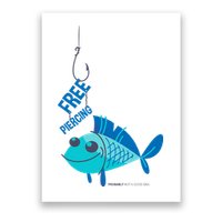 Funny Fish Free Piercing Poster