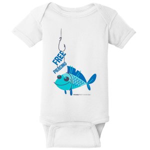 Funny Fish Free Piercing Baby Bodysuit