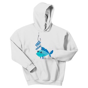 Funny Fish Free Piercing Kids Hoodie