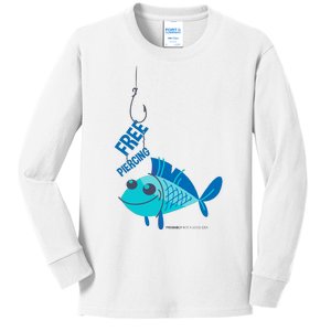 Funny Fish Free Piercing Kids Long Sleeve Shirt