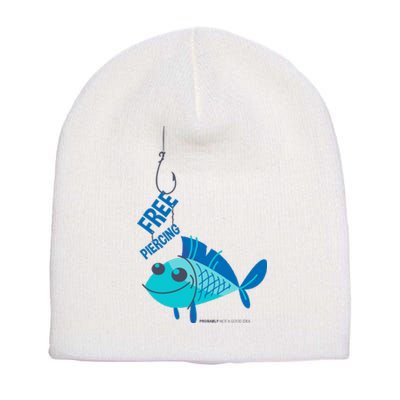 Funny Fish Free Piercing Short Acrylic Beanie