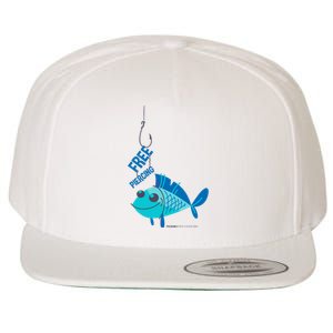 Funny Fish Free Piercing Wool Snapback Cap