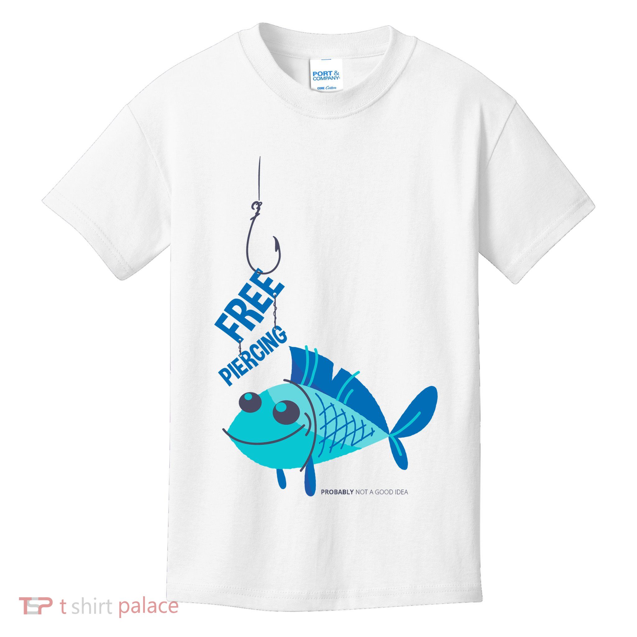 Funny Fish Free Piercing Kids T-Shirt