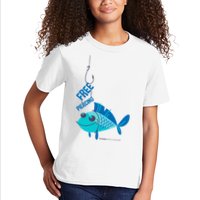 Funny Fish Free Piercing Kids T-Shirt