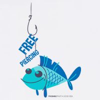 Funny Fish Free Piercing Kids T-Shirt