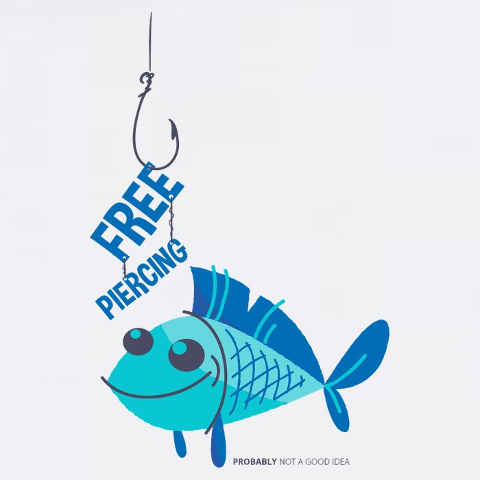Funny Fish Free Piercing Kids T-Shirt
