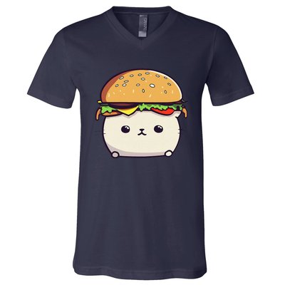 Furry Food Fusion V-Neck T-Shirt