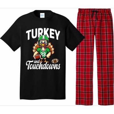 Family Food Football Thanksgiving Meaningful Gift Pajama Set