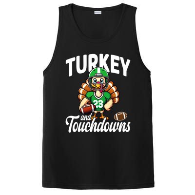 Family Food Football Thanksgiving Meaningful Gift PosiCharge Competitor Tank