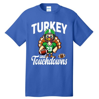 Family Food Football Thanksgiving Meaningful Gift Tall T-Shirt